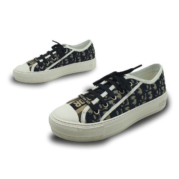 Женские кеды Dior Walk'n'Dior Low Top Beige Canvas