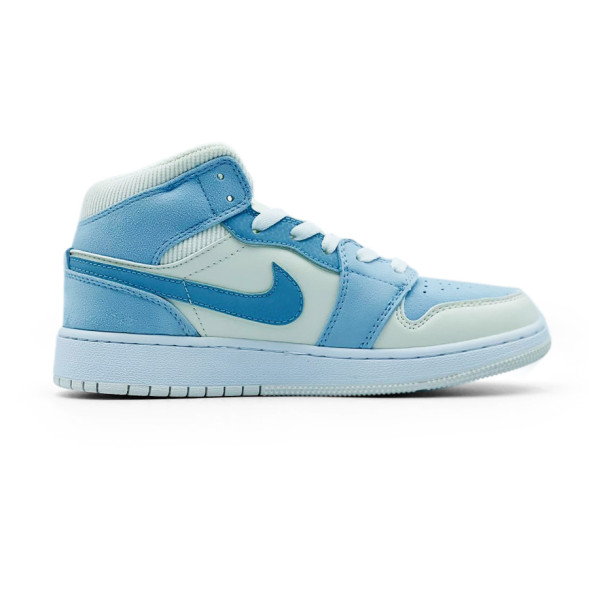 Унисекс кроссовки Nike Air Jordan 1 Blue Beige