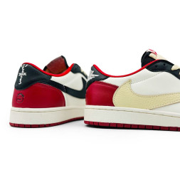 Nike Air Jordan Low Travis Scott Man White Black Red