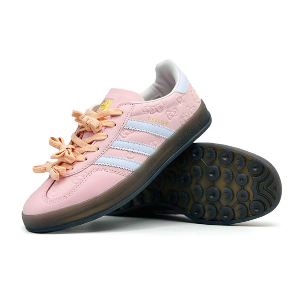 Женские кеды Hello Kitty x Adidas Gazelle Indoor Pink