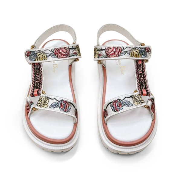 Женские сандалии Dior Dioriviera White Floral