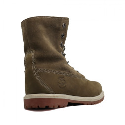 Женские ботинки с мехом Timberland Teddy Fleece Olive Green