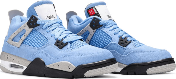 Унисекс кроссовки Nike Air Jordan 4 Retro GS 'University Blue'