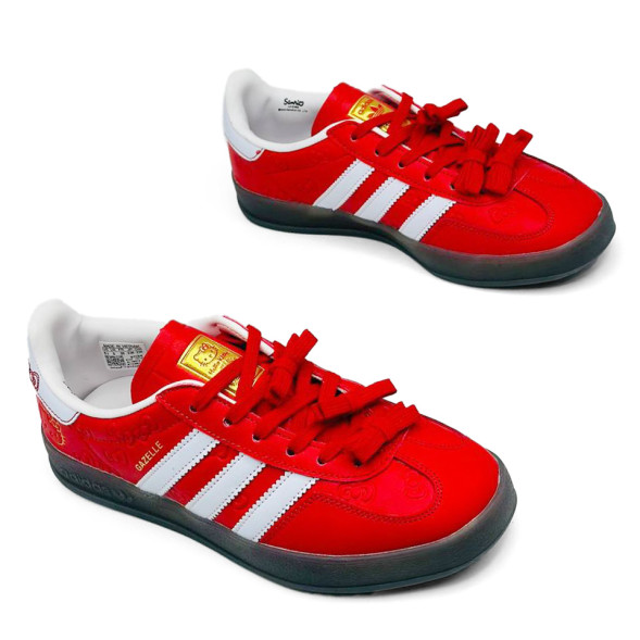Женские кеды Hello Kitty x Adidas Gazelle Indoor Red