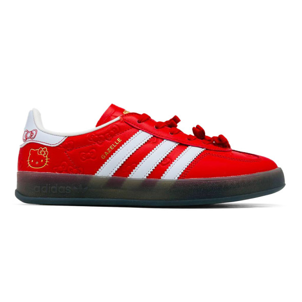 Женские кеды Hello Kitty x Adidas Gazelle Indoor Red