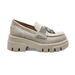Brunello Cucinelli Loafers Suede Woman White