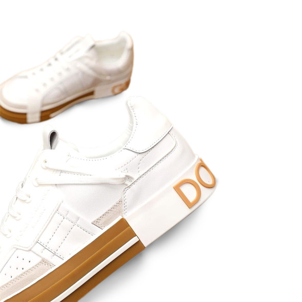 Женские кроссовки Dolce &amp; Gabbana Custom 2.Zero White/Brown