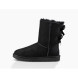 Женские угги с бантиками Bailey Bow II Black