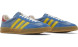 Женские кеды Adidas x Gucci Gazelle Light Blue Suede