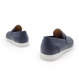 Kiton Loafers Leather Navy