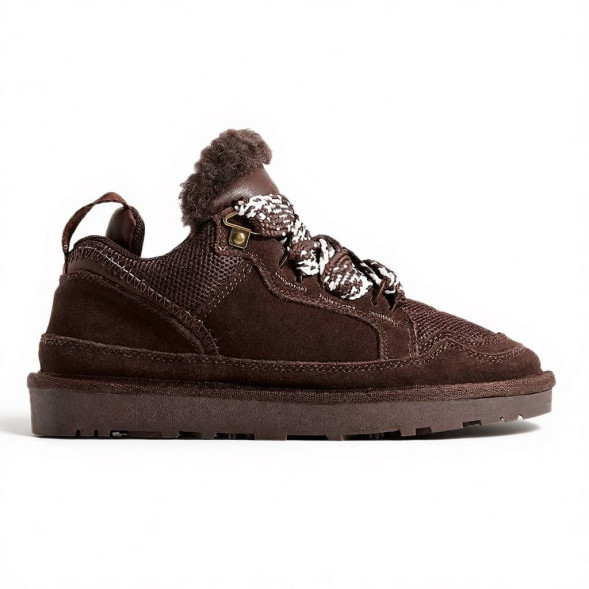 Женские зимние кроссовки Ugg Lowmel Chocolate