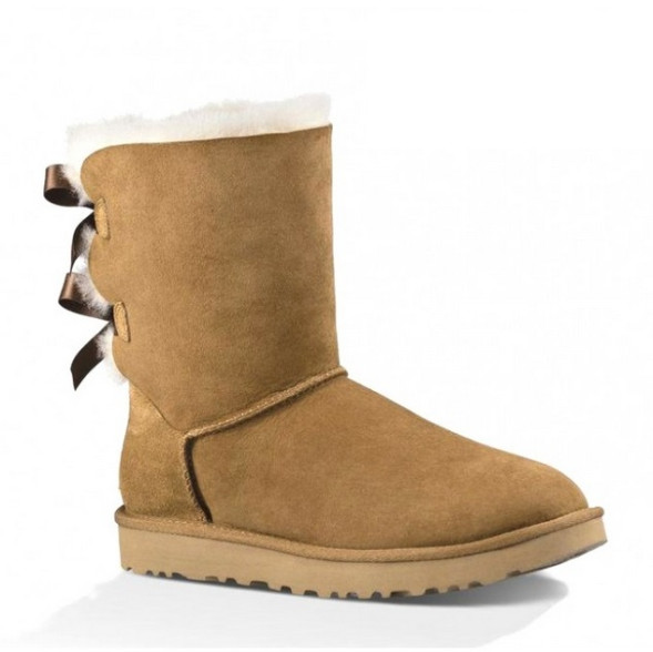 Женские угги с бантиками Bailey Bow II Chestnut