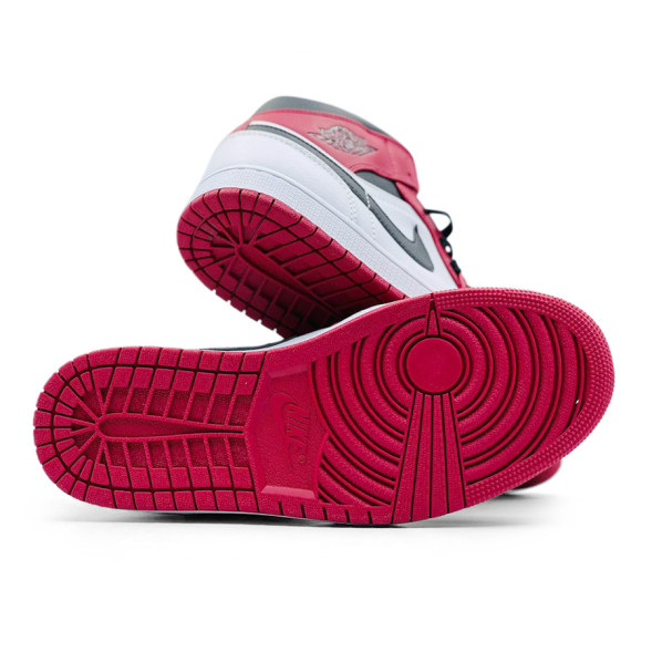 Унисекс кроссовки Nike Air Jordan 1 White Red