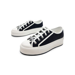 Dior Woman Black White Platform