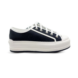 Dior Woman Black White Platform