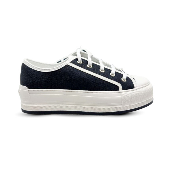 Женские кроссовки Dior Woman Black White Platform