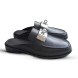 Женские сабо Hermes Leather Sabo Black