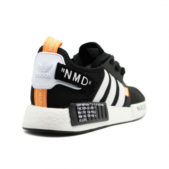 Мужские кроссовки Adidas NMD x Off White Black