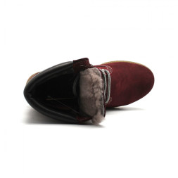 Женские ботинки с мехом Timberland Bordeaux