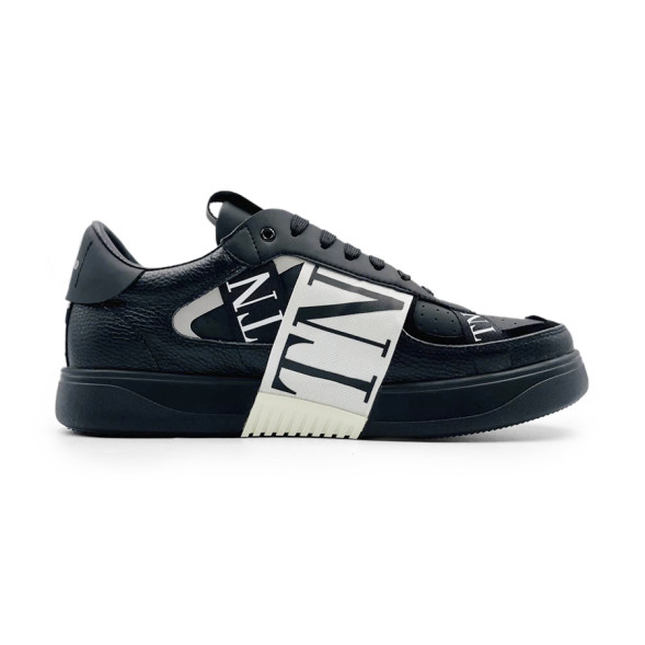 Унисекс кроссовки Valentino Black Suede And Leather VL7N Low