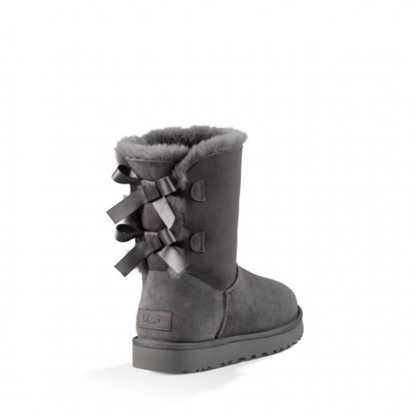 Женские угги с бантиками Bailey Bow II Grey