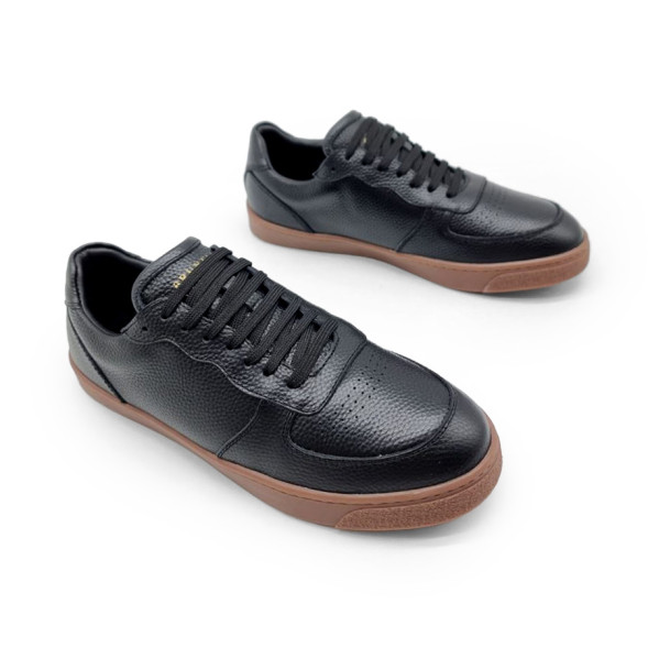 Мужские зимние кроссовки Brunello Cucinelli Winter Leather Black