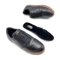 Brunello Cucinelli Winter Leather Black