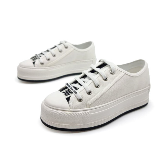Женские кроссовки Dior Woman Full White Platform