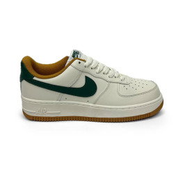 Nike Air Force White/Brown Black Swoosh