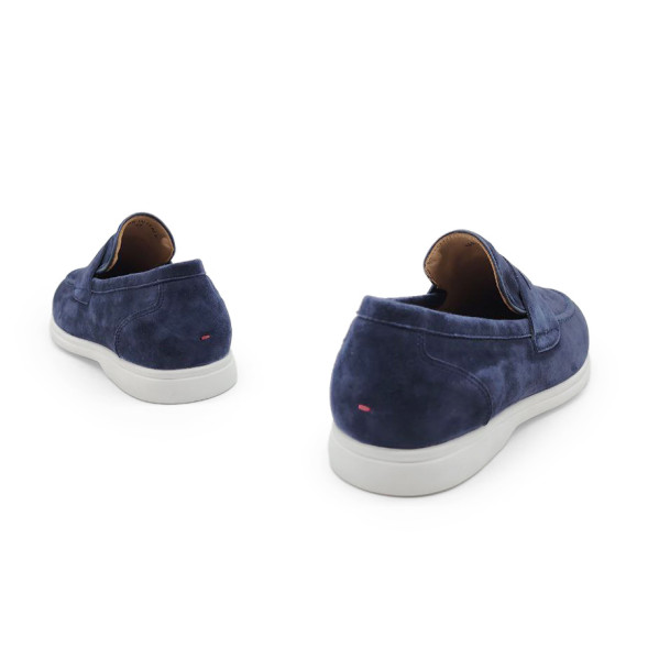 Мужские лоферы Kiton Loafers Suede Navy