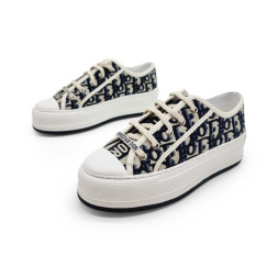 Dior Woman White Black Platform