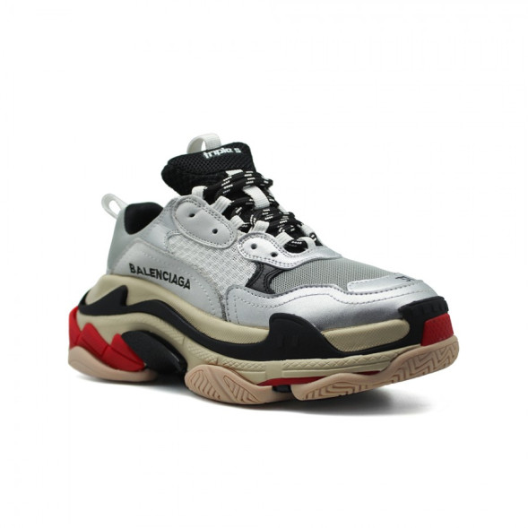 Женские кроссовки Balenciaga Triple S Silver Multicolor
