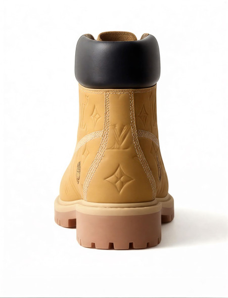 Унисекс ботинки Timberland х Louis Vuitton Vachetta Monogramme Light Brown