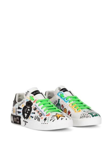 Унисекс кроссовки Dolce &amp; Gabbana Portofino Graffiti 