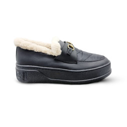 Gucci Moccasins Winter Leather Black