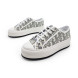 Женские кроссовки Dior Woman White Grey Platform