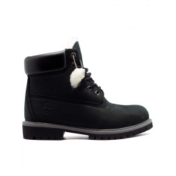 Женские ботинки с мехом Timberland New Black