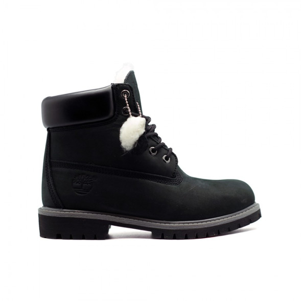 Женские ботинки с мехом Timberland New Black