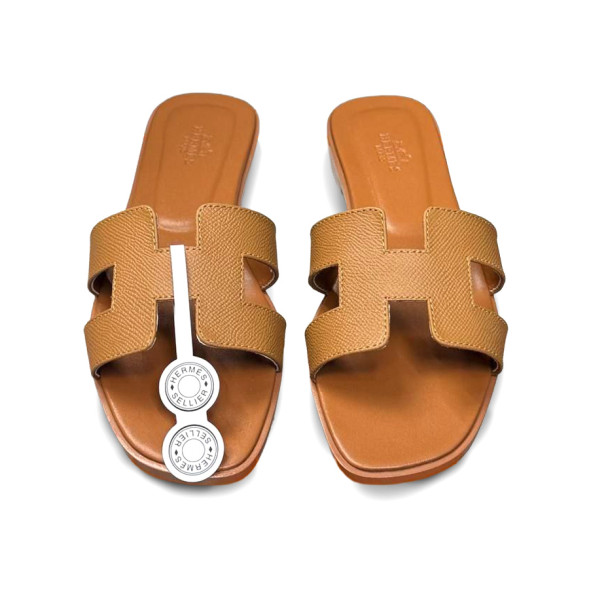 Женские шлепанцы Hermes Flip-flop Brown