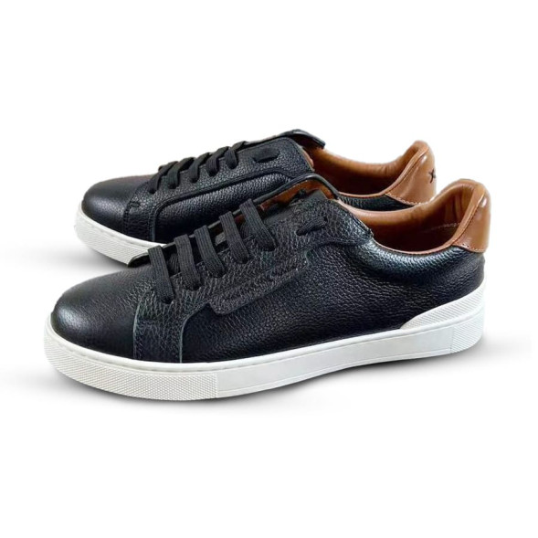 Мужские кроссовки Ermenegildo Zegna Man Black White