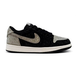 Nike Air Jordan 1 Retro Low OG x Swarovski 'Stealth'