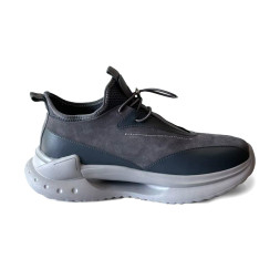 Moncler Sneakers Suede/Leather Grey