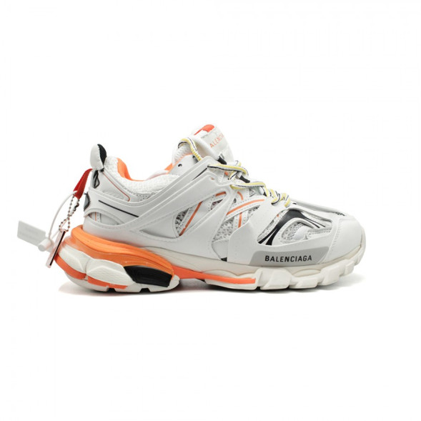 Женские кроссовки Balensiaga Track Trainer White-Orange