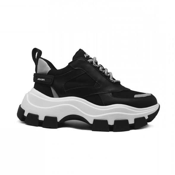 Мужские кроссовки Prada Black and White Chunky Sneakers