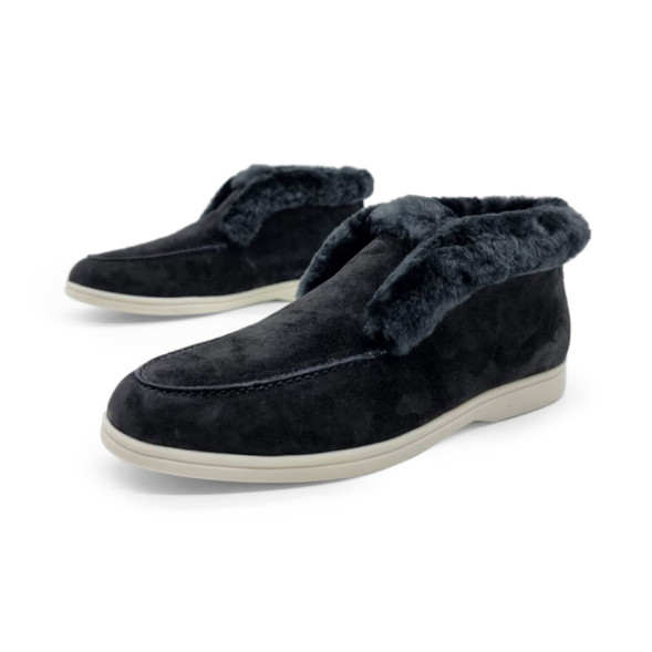 Унисекс зимние ботинки Loro Piana Winter Suede Black