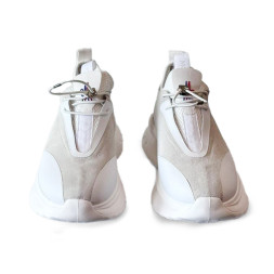 Moncler Sneakers Suede/Leather White