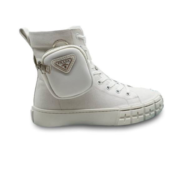 Женские кроссовки Prada Wheel White