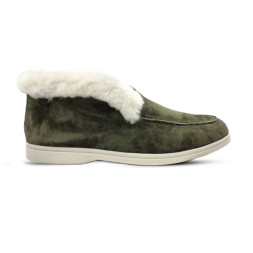 Loro Piana Low Winter Suede Khaki