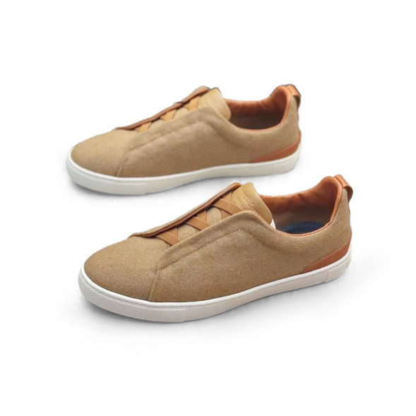 Мужские кроссовки Ermenegildo Zegna Man Textile Brown