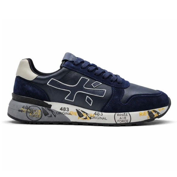 Мужские кроссовки Premiata 483 Leather/Suede Navy